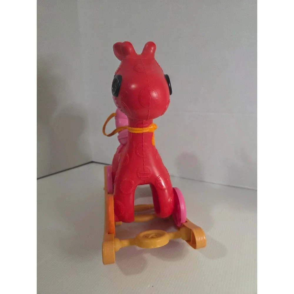 Lalaloopsy Silly Pet Giraffe Rocker Toy Red Fair 513957 Incomplete As Is